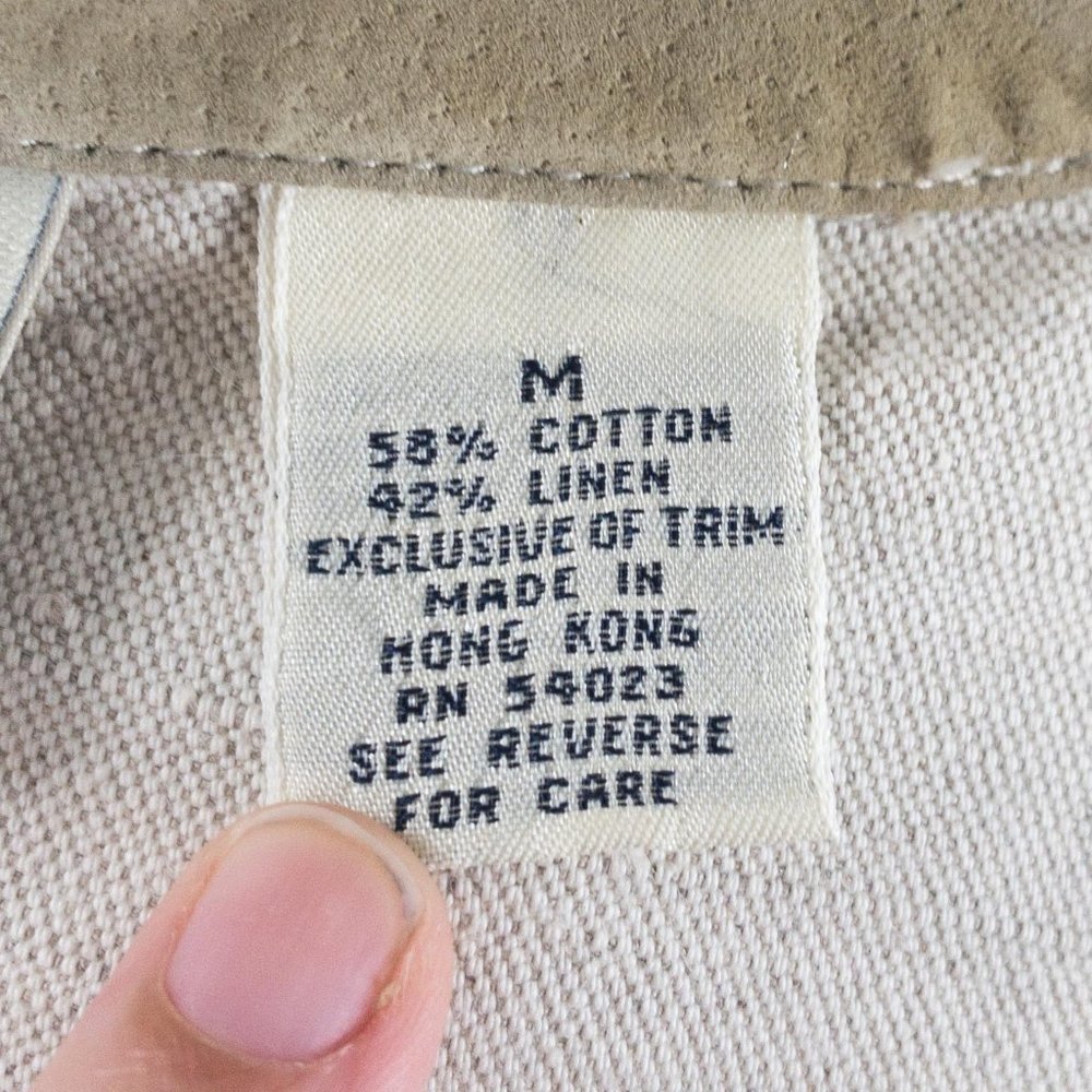 Vintage 90s GAP M Field Utility Jacket Natural - Picture 14 of 14